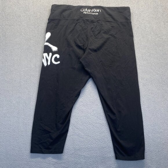 Calvin Klein Crop Performance Stretch Leggings Women's Size‎ 3X,Black,Comfort - Picture 2 of 12
